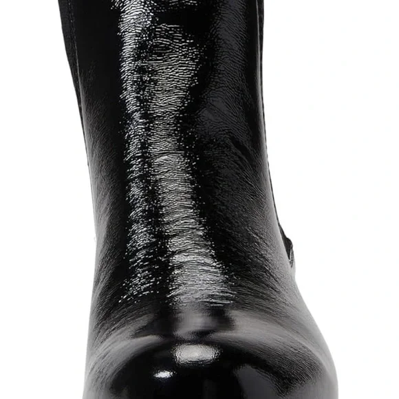 C La CANADIENNE Patent Leather Black  Boots, Size 9 - Picture 7 of 14